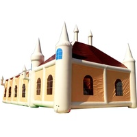 Tente gonflable de partie de maison de rebond de château plein d'entrain de super grand extérieur personnalisée en usine