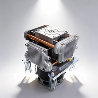 Compresseur d'air sans huile portable de nouvelle conception, 4 cylindres, 250 W, 1,4 bar, sans réservoir