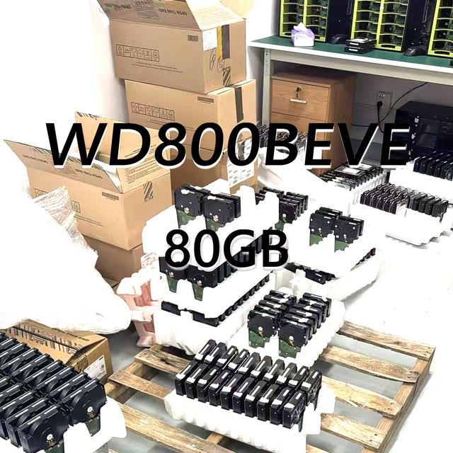 WD800BEVE Hard Drive 80GB HDD PATA IDE 5400RPM Enterprise Computer Accessories Pendrive CCTV NAS CMR Server