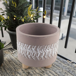 Florero de cemento de estilo clásico, decoración del hogar, maceta de bonsái de hormigón para suelo, centro comercial, cuidado del jardín - Product Image 6