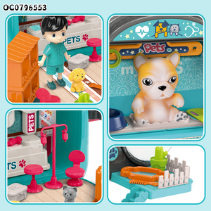Sac à dos de jeu d'imitation 3-en-1 : Kit de jeu vétérinaire <span class=keywords><strong>pour</strong></span> animaux de compagnie 2025 <span class=keywords><strong>pour</strong></span> enfants - Product Image 6