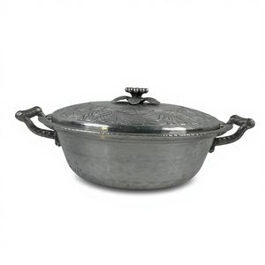 Cacerola de Acero Inoxidable con Acabado Premium para Mesa de Comedor |   Elegante, Práctico, Almacenamiento de Alimentos, Ecológico, Antiadherente, Duradero - Product Image 1