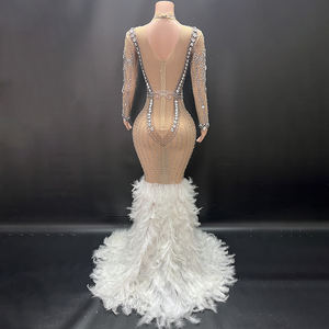 Novance Y1521 nouvel an fournitures de fête 2025 cristal diamant <span class=keywords><strong>grossesse</strong></span> robe de soirée <span class=keywords><strong>luxe</strong></span> robe de maternité pour Photoshoot - Product Image 6