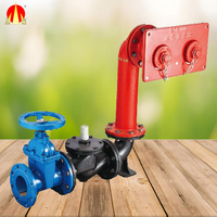 Adaptateur de raccordement pour pompe à eau d'incendie en fonte ductile DN150, type souterrain, couleur laiton, certifié CE, pression 0,8-1,6 MPa