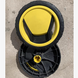 Roues pour nettoyeur haute pression Krcher, 4 pièces, en plastique jaune et noir, pour machine de lavage de voiture K2 K3 K4 K5 - Product Image 2