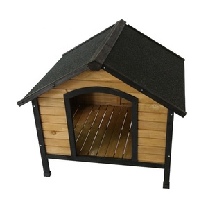 Legno massello per animali domestici Cat cuccia moderna casa per cani all'aperto con mobili lavabili elegante cuccia in legno per cani - Product Image 2