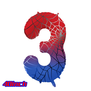 Prodotti di tendenza 2025 tema <span class=keywords><strong>Spiderman</strong></span> blu rosso netto stampato palloncino in lamina da 40 pollici per decorazioni per feste di compleanno per bambini - Product Image 5