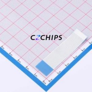 HX FFC-1.0-12P-50mm F FFC Cable (Flexible Flat Cable) P=1mm Connector 12P 1mm 0.3mm Reverse - Product Image 2