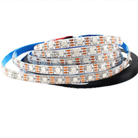 Bande lumineuse LED intelligente WS2812 Pixel RGB 60 LED/m, adressable, flexible, bande lumineuse magique, pleine couleur, 5v 12v, étanche