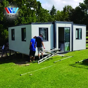 Conteneur simple de maison avec chambre, armoire pliable, fait à la main, extensible et pliable, maison avec salle de bains