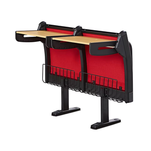 Muebles de aula escolar <span class=keywords><strong>Escalera</strong></span> de dos plazas de madera Sala de conferencias Mesa de escritorio y sillas <span class=keywords><strong>para</strong></span> la escuela - Product Image 5