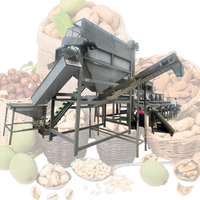 Multi-laagse vibrerende noten sorteermachine complete productielijn voor het sorteren van walnoten, amandelen, pistachenoten en pinda's op maat.