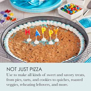 Bandeja para <span class=keywords><strong>pizza</strong></span> de plato hondo de 14 pulgadas, utensilios para hornear antiadherentes de acero al carbono para <span class=keywords><strong>pizza</strong></span> estilo <span class=keywords><strong>Chicago</strong></span>, pasteles de galletas, pizzas de corteza gruesa y más - Product Image 3