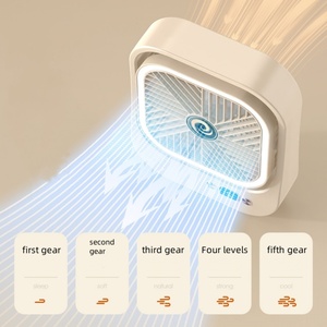 Ventilador de Escritorio USB con Carga USB a Precio Competitivo, Nuevo Ventilador de Escritorio para Estudiantes, Regalo, Cinco Velocidades, Ventilador de Aire de Plástico con Batería - Product Image 5