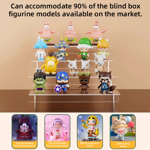 Présentoir créatif transparent à 3 niveaux <span class=keywords><strong>pour</strong></span> collection de figurines et cosmétiques, en acrylique à emboîtement rapide, <span class=keywords><strong>pour</strong></span> la maison - Product Image 3