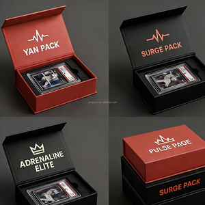 Boîte à rabat magnétique noire mate avec logo personnalisé imprimé, gaufrage, pelliculage <span class=keywords><strong>mat</strong></span>, revêtement UV et doublure en éponge pour cartes sous blister - Product Image 2