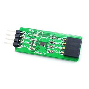MAG3110เข็มทิศอิเล็กทรอนิกส์โมดูลเซ็นเซอร์แม่เหล็กสามแกนเชื่อมต่อ I2C สำหรับโครงการหุ่นยนต์แบบ DIY - Product Image 1