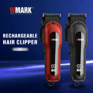 WMARK NG-122 RTS yeni berber tüm Metal tasarım yüksek kalite LED ekran elektrikli saç kesme