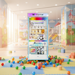 ตู้คีบตุ๊กตาหยอดเหรียญพร้อมเสียง<span class=keywords><strong>เพลง</strong></span>และไฟ มีช่องรับธนบัตร เกมส์น่าสนใจสำหรับเด็กและศูนย์เกมส์ - Product Image 1