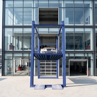 Équipement d'ascenseur de garage pour voitures, plateforme élévatrice hydraulique pour stationnement automobile, élévateur vertical à quatre poteaux pour voitures