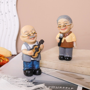 Europa América decoración del hogar resina arte popular abuela abuelo abuela regalos regalo de cumpleaños para ancianos amor - Product Image 4