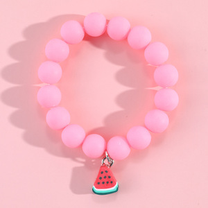 Set di Braccialetti per Bambini Fornitura Diretta dalla Fabbrica, Semplici e Carini con Perline in Ceramica Morbida a Forma di Frutta, Personalizzabili - Product Image 6