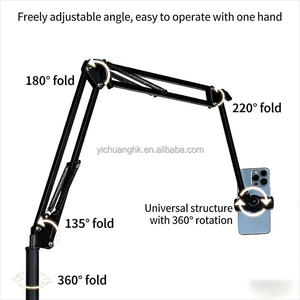 Soporte de Suelo 3 en 1 Plegable y Flexible para Teléfono Móvil, Soporte Ajustable para Escritorio, para Oficina y Hogar - Product Image 3