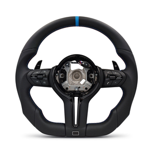 <span class=keywords><strong>Volante</strong></span> Deportivo <span class=keywords><strong>M</strong></span> Sport con Moldura de Inserto Negro y Parte Inferior Plana para <span class=keywords><strong>BMW</strong></span> F10 F20 F22 F30 F31 M3 F80 F82 M5 F90 E70 E71 <span class=keywords><strong>E90</strong></span> E92 - Product Image 1