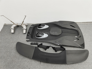 Kit de carrosserie de style amélioré pour <span class=keywords><strong>McLaren</strong></span> 540C 570S Becquet de hayon en fibre de carbone véritable Pare-chocs d'échappement de voiture comme <span class=keywords><strong>600LT</strong></span> - Product Image 3