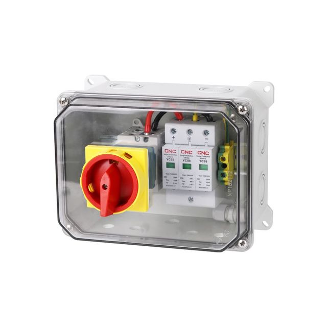 PV  16/32A Pv DC1000V Switch Solar Connector 40KA Solar Combiner Box