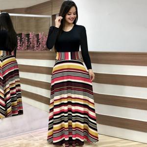 PASUXI Nouvelle Mode Jupes Longues d'Été pour Femmes Imprimé Floral Taille Haute Robe Longue Fleurie Grande Taille Décontractée pour Fêtes - Product Image 5