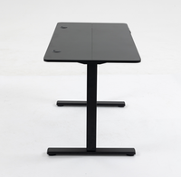 Bureau d'ordinateur moderne de luxe rose pour fille, surface en mélamine, 8 lumières LED, porte-gobelet rectangulaire, hauteur réglable, bureau