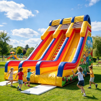 Château gonflable avec toboggan pour enfants, en PVC, pour événements commerciaux, location, vente en gros, taille personnalisée