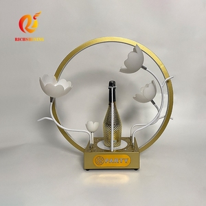 Richshining Led Bottle Presenter-Soporte acrílico para botella de vino con logotipo personalizado de lujo para regalos <span class=keywords><strong>VIP</strong></span>, decoración de bar, iluminación de club nocturno - Product Image 5