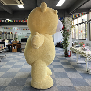 Costume de mascotte d'<span class=keywords><strong>ours</strong></span> en peluche géant gonflable jaune de haute qualité, 2 m, 2,6 m, 3 m, costume d'<span class=keywords><strong>ours</strong></span> gonflable <span class=keywords><strong>pas</strong></span> <span class=keywords><strong>cher</strong></span> - Product Image 2