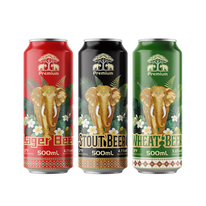Bebida Alcohólica al por Mayor, Marca Privada OEM, <span class=keywords><strong>Cerveza</strong></span> Extra Fuerte 8 ° <span class=keywords><strong>Cerveza</strong></span> de Malta P Craft Wheat Stout Lager en Latas - Product Image 1