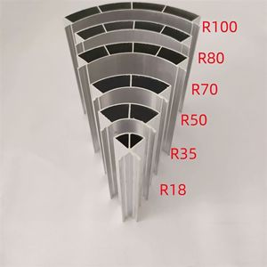Bande de garniture intérieure en alliage d'aluminium en forme d'arc pour placard, bande de finition décorative pour coins - Product Image 6