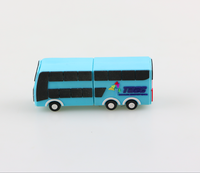 Clé USB CLE 8 Go/16 Go/32 Go en forme d'autobus à deux étages en PVC de forme personnalisée OEM vente en gros