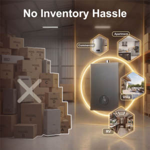 Chauffe-eau instantané mural électrique 14KW 240V à coque métallique pour salle de bain domestique - Product Image 6