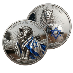 Moneda Conmemorativa del León de Judá, Defensa de Israel, Artesanía en Metal, Decoración con Temática de la Fe Judía, Regalo Coleccionable - Product Image 4