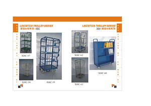 Carretilla Logística Plegable de Tres Lados con Diseño de Malla de Hierro y Respaldo Desmontable para Circulación en Almacenes - Product Image 3