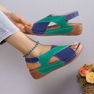 Sandalias de Plataforma con Punta Abierta y Tiras Cruzadas para Mujer, Talla Grande, Verano, Nuevas, Venta al Por Mayor de Fábrica - Product Image 6