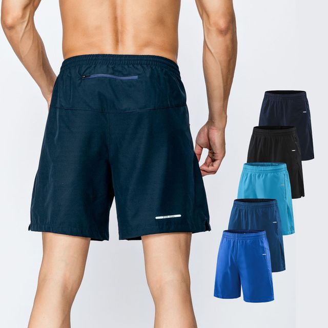 Bestselling Summer Sporty Solid High Waist Quick-Drying Professional Men's Drawstring Loose Cropped Phone Pockets Fitness