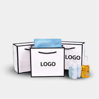 Sac d'Emballage de Boutique de Luxe de Style Européen avec Poignée en Ruban, Sacs Cadeaux en Papier Kraft à Logo Personnalisé pour Vêtements
