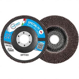 Disque à lamelles spécialisé Fervi 125 x 22 mm en aluminium pour ponçage de métal 12250 tr/min Italie - Product Image 1