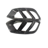 Pour Mercedes BENZ W205 2015-2021 fibre de carbone avant évents conduits d'air barre d'admission antibrouillard cadre calandre lampe couvre