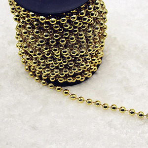 2.4 Mm Màu Sắc Tùy Chỉnh Bán Buôn Nhựa Bóng Chuỗi Bạc Bóng Chuỗi Tự Làm Đám Cưới Vàng Bạc - Product Image 5