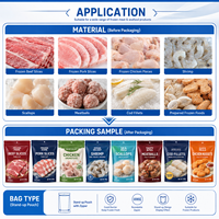 Machine d'emballage automatique pour sachets Doypack de viande séchée, grains de café, thon, biltong, tranches de viande congelée