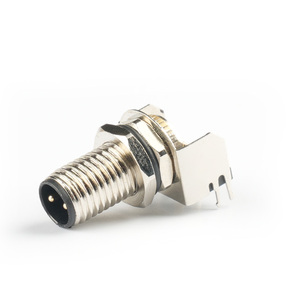 Đầu nối kiểu uốn cong 2-8pin M8 IP67 ổ cắm PCB phía sau-Phích cắm hàng không tròn với thiết kế chống nước uốn cong Nam/Nữ - Product Image 6