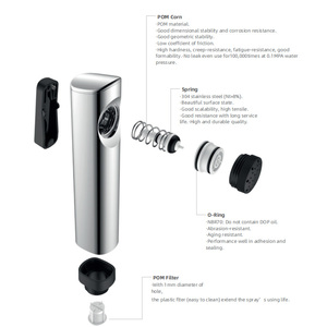 Ensemble de pulvérisateur de bidet portatif personnalisé de qualité supérieure, mitigeur Shattaf gris ABS avec <span class=keywords><strong>tuyau</strong></span> pour toilettes - Product Image 3